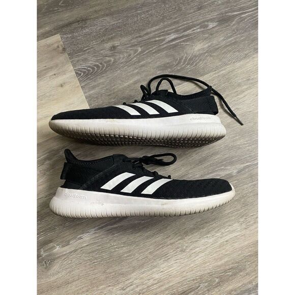 Adidas Women's Cloudfoam QT Flex W Running Shoes CG5762 Core Black White Sz 8.5 - Picture 4 of 10